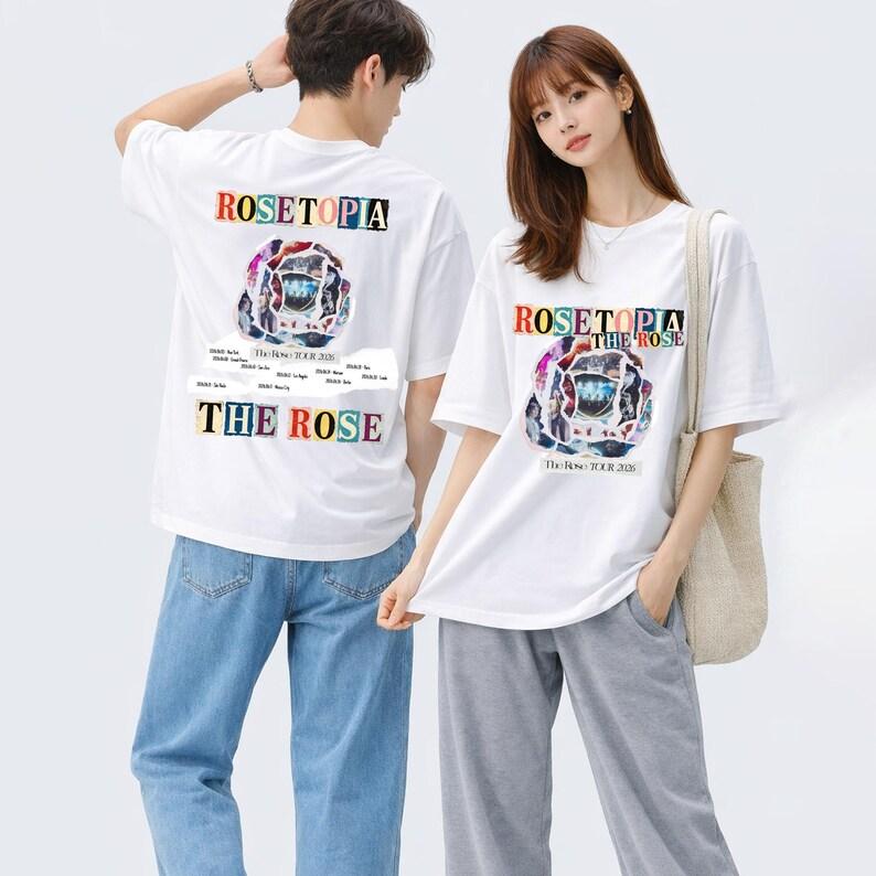 

Summer Fashion Trendy Tee The Rose Rosetopia Tour 2026 T-shirt, The Rose Rosetopia World Tour 2026 Hip Hop Streetwear Oversized Tshirt 4XL