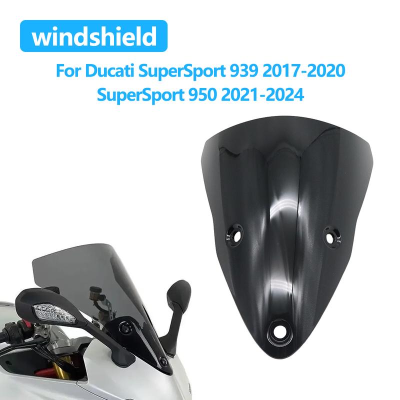 For Ducati SuperSport 939 2017- SuperSport 950 -2024 Motorcycle Windshield Windscreen Wind Screen Deflectors