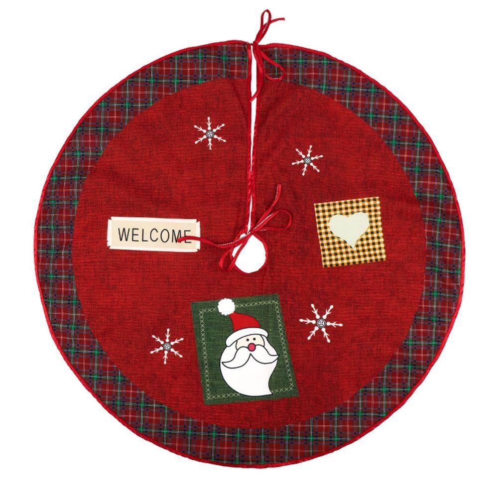 

Christmas Decoration Festive Christmas Tree Skirt Carpet Party Supplies Christmas Tree Base Cover S-E