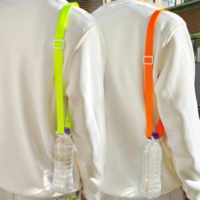 3 pièces Gourde Isotherme Portative avec Sangle d'Épaule - Sangle Ergonomique à Anneau en Silicone pour Transport Mains Libres, Randonnée, Salle de Sport, Voyage