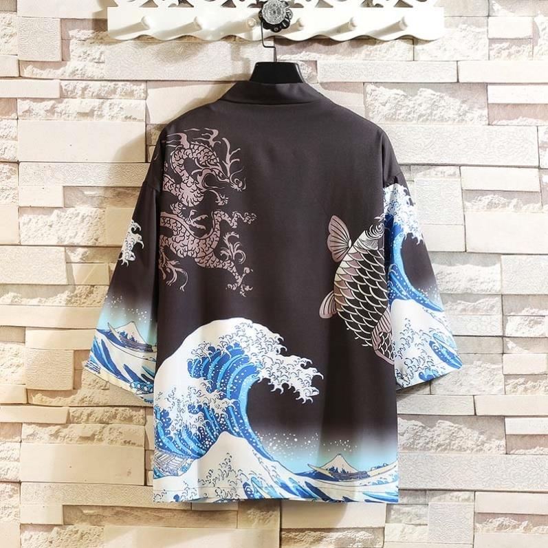 Men's Chinese Style Ice Silk Taoist Robe: Trendy Three-Piece Hanfu Tang Suit for Summer