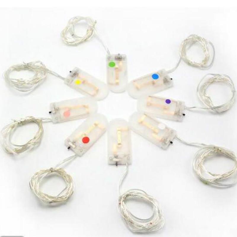 10 LED Battery Power LED String Light Fairy Power Copper Colorful