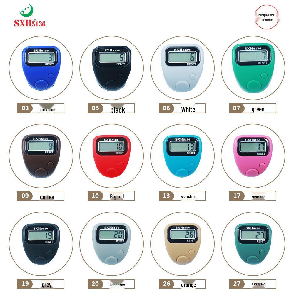 Digital LCD Display Finger Ring Counter - Model 505, Ring Style without Light разноцветный