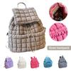 Women Backpack 18L Large Capacity Great Load Bearing Bubble Check Texture Outer Water Bottle
