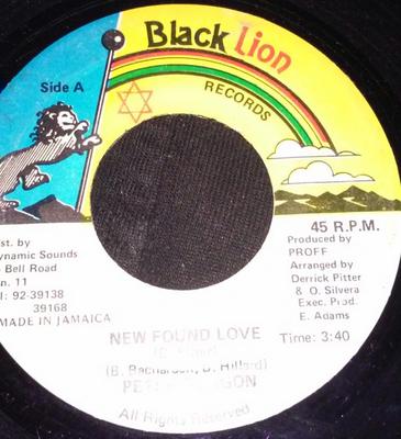 7inch Record PETER GORGON - New Found Love NONE Black Lion Reco Jamaica Reggae, Ska & Dub Used
