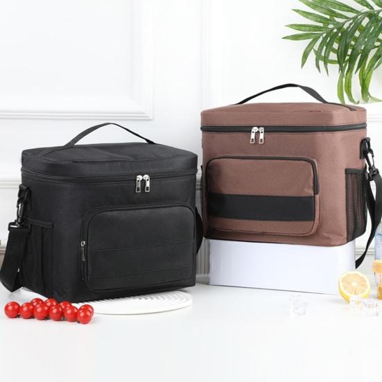 Portable Insulated Lunch Bag with Adjustable Strap 6-Hour Cooler Tote for Work Travel Picnic Waterproof Oxford Lightweight Leak-Proof Thermal Cooler