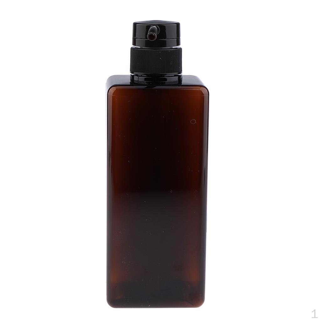 

Пластиковый диспенсер для бутылок с насосом, пустой контейнер для туалетных принадлежностей темно-коричневого