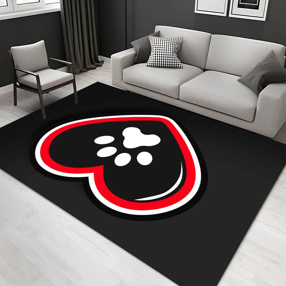 

1pc 1584865328Pattern Carpet, Area Rug For Living Room Bedroom Room Bed Chair Laundry Entryway Corridor Yard Non-slip Outdoor Camping Rug Fl 60cm by 90cm