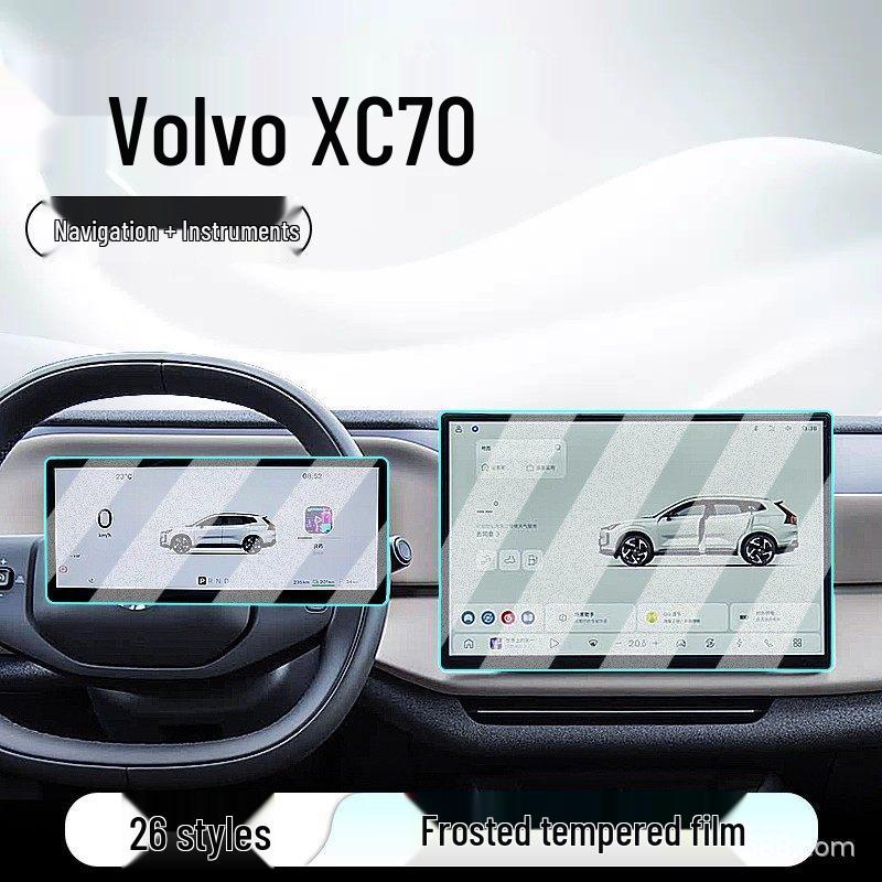 Volvo XC70 Navigation & Console Tempered Film Screen Protector