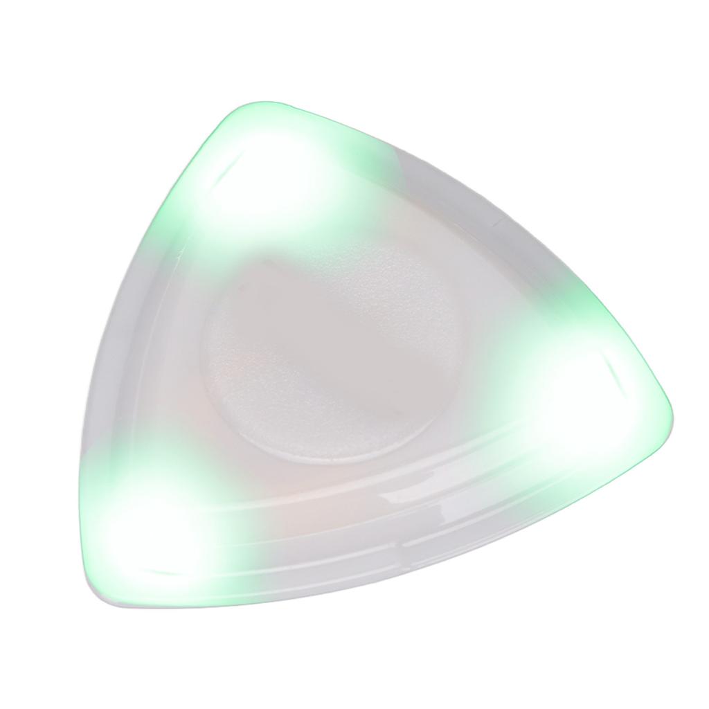 Pene de chitară luminoase cu lumină LED de înaltă sensibilitate, înlocuitor pentru pene de chitară cu baterie, verde