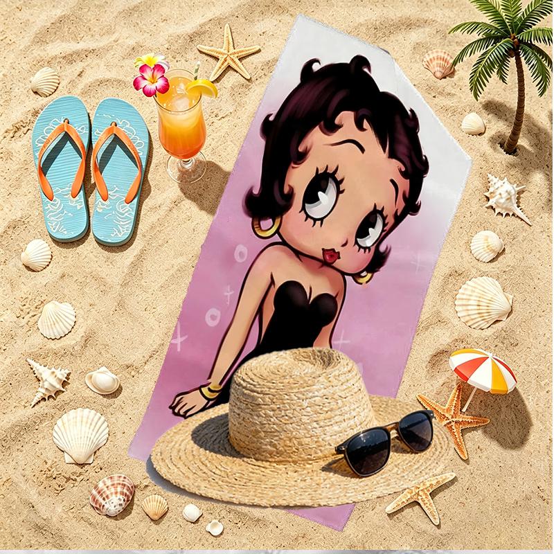 Sexy Doll Print Beach Towel, Versatile Lightweight Absorbent Beach Towel for Pool Surf Yoga Bathroom, Perfect Birthday Holiday Gift
