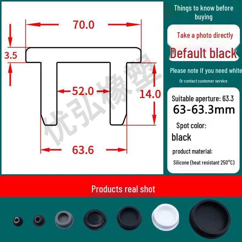Silicone T-Shape Waterproof Sealing Plug for Round Holes
