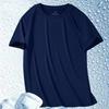 Short Sleeve T-Shirt Men'S Summer Ice Silk Versatile Half Sleeve Men'S Casual Large Size T-Shirt Men'S Quick Drying Loose Top Clothing T
