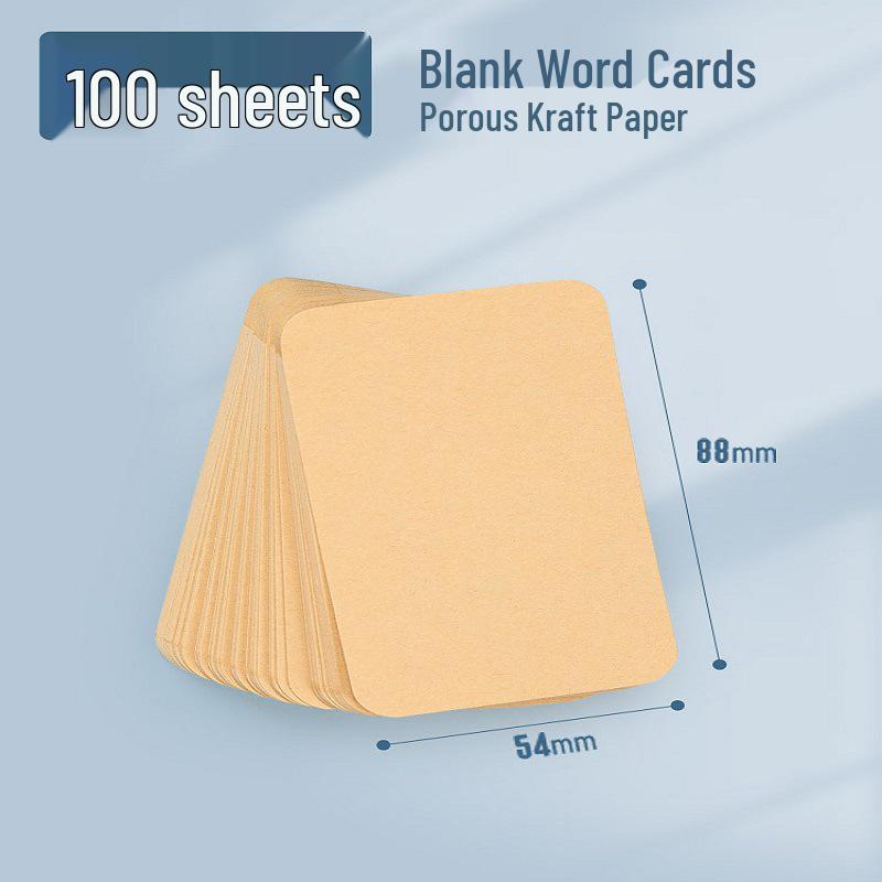 Thick White Blank Postcard & Bookmark Set: Kraft Card for Children s DIY Hand-painted Crafts & Stamp Art