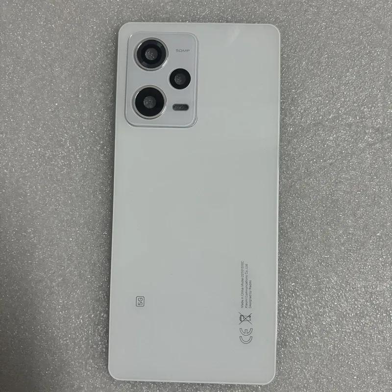 For Redmi Note 12 Pro 5G Battery Back Cover Rear  3D Glass Panel Housing Case Replace