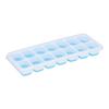 Ice Cube Tray Food Grade Plastic Silicone Ice Mold with Removable Lid for CocktailBlue