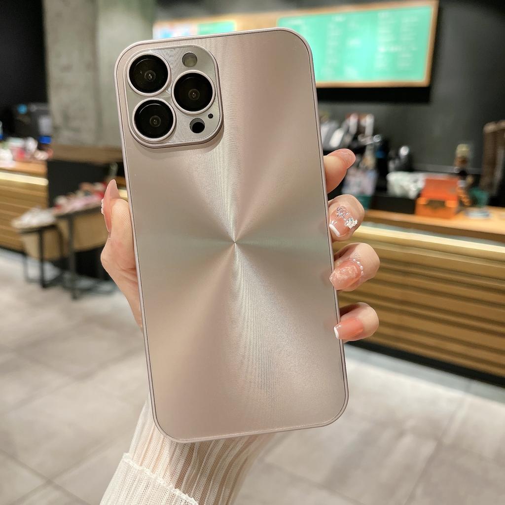 For iPhone 16 Pro Max Luxury Dazzling CD Lines Silicone Frame Phone Case For iPhone 11 12 13 14 15 16 Plus Lens Protective Cover
