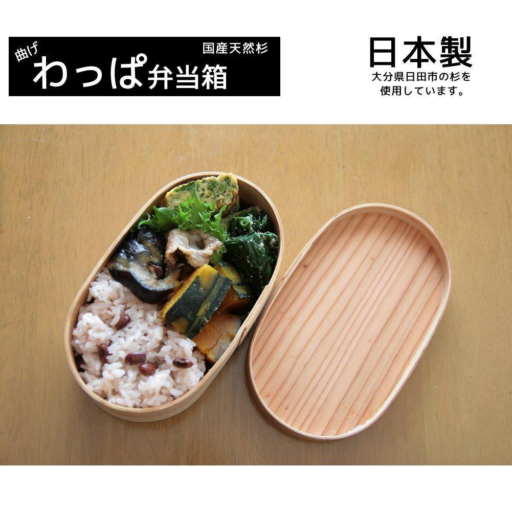 Made in Japan, Japanese Cedar Bento Box, Oval, Magewappa, Approx. 500ml