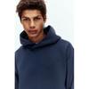 H M Sports Hoodie Loose Fit dryMove Navy Blue