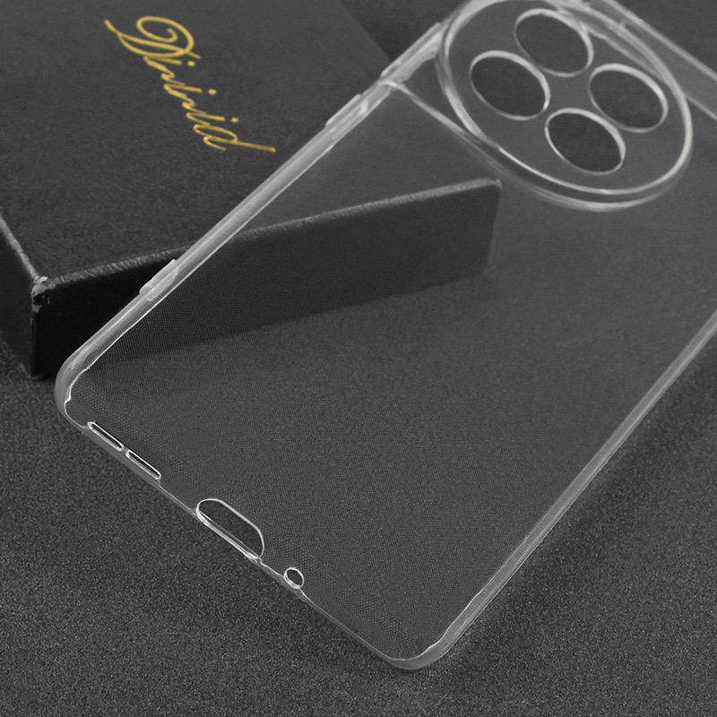 For OnePlus Ace 3 5G/12R 5G Case TPU Clear Phone Cover with Precise Lens Cutout