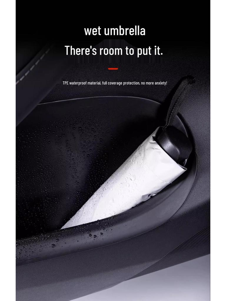 Tesla Model Y Door Slot Storage Box - TPE Full Wrap Four-Door Set