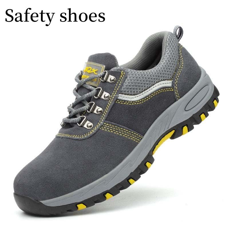 Herren-Stoßfeste durchstichfeste Schuhe Sommer Atmungsaktive Arbeitsschutzschuhe