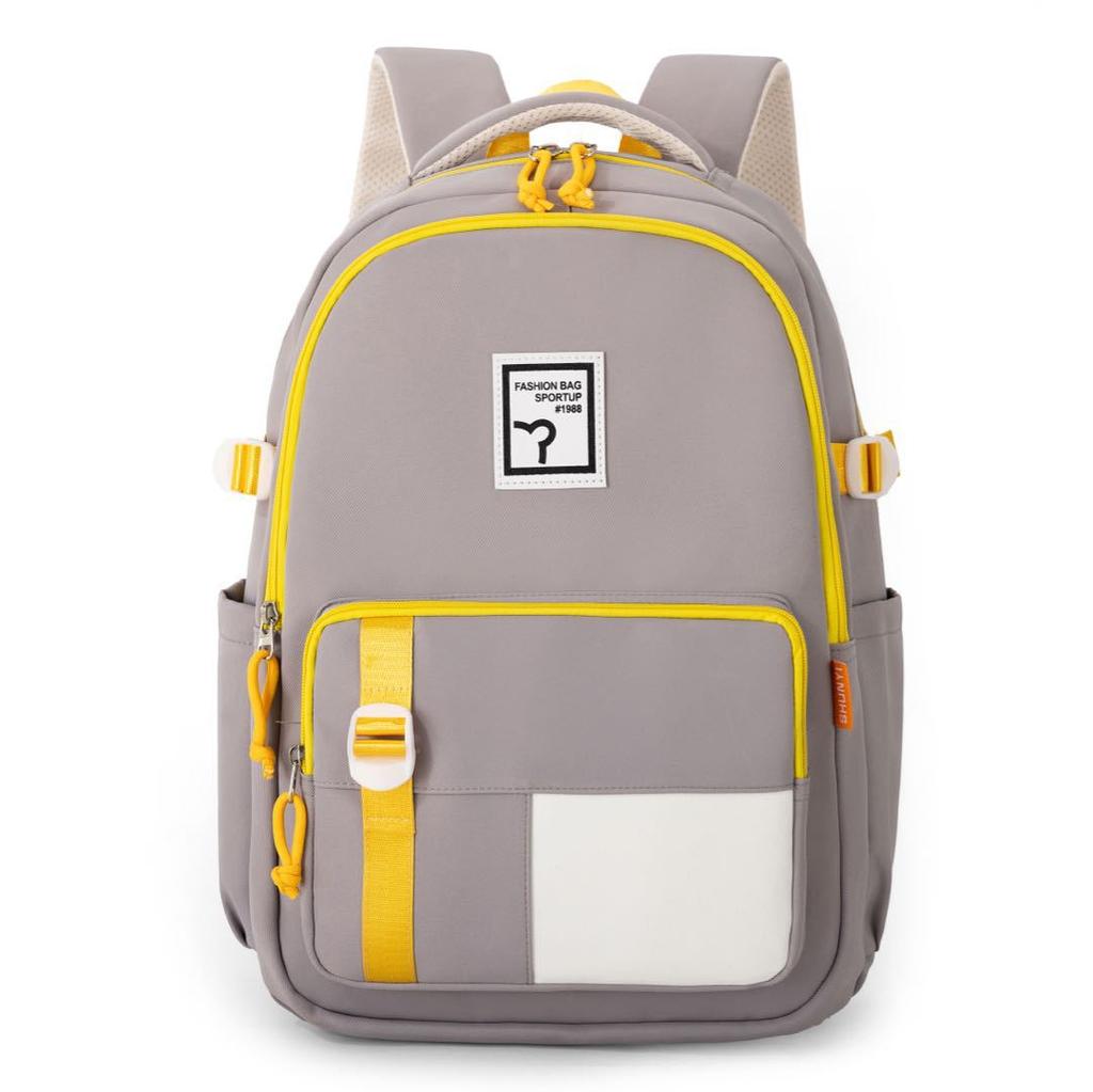 Schoolbag schoolbag girls junior high school high school students large capacity 1011 new backpack Japanese solid color soft girl backpack