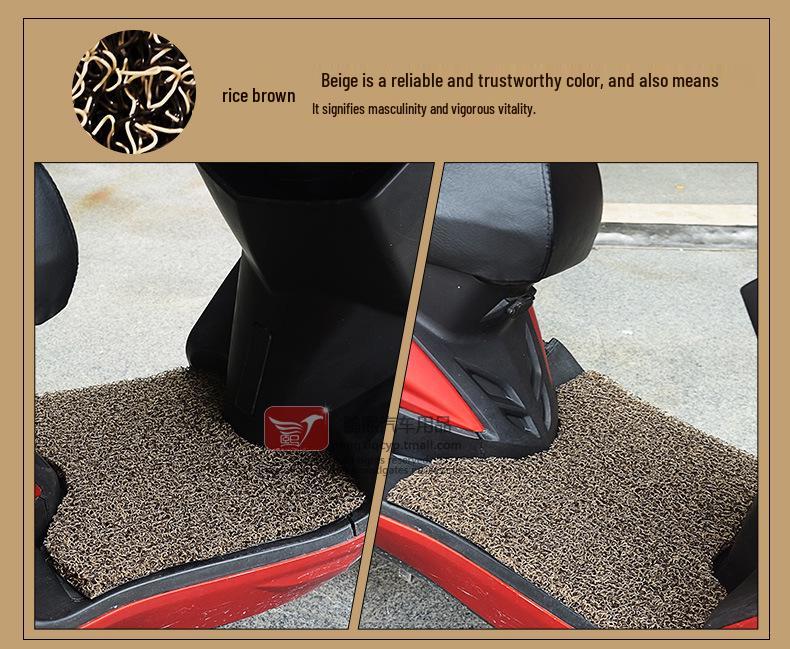 Non-Slip Waterproof Footrest Mat for Xiaxing Sanyang Tini110 Scooter