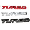 YIDELI Universal TURBO Sticker Turbo Car 3D Emblem Logo Chrome
