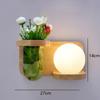 Nordic Wall Lamp Plant Wall Lights for Indoor Lighting Bedroom Living Room Home Decor Aisle Decoration