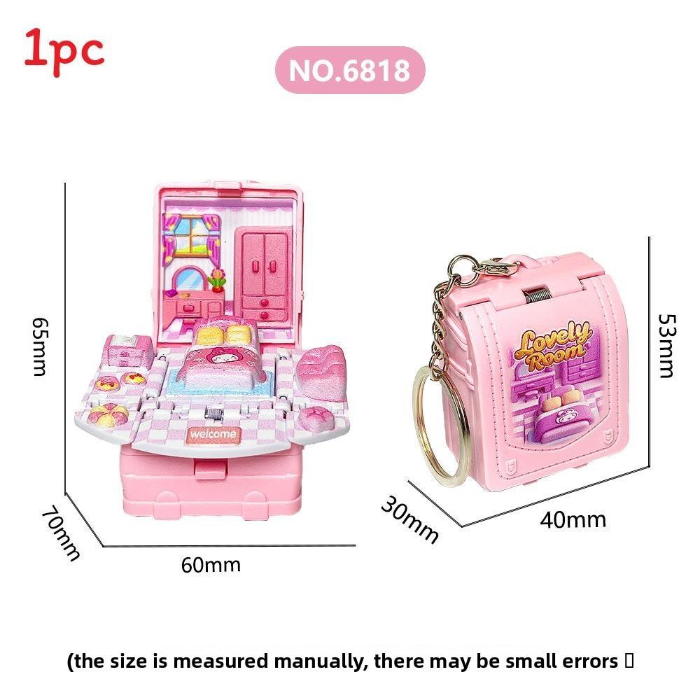 3d Pop Up Puzzle Book Keychain With Fortress Scene For Stress Relief And Creative Gift