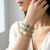 Noter 3Pcs Ladies Sea Creature Charm Bracelet Set Handmade Braided Starfish Shell Turtle Braslet Summer Beach Vacation Jewelry