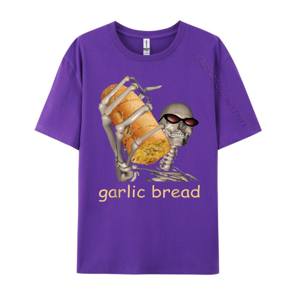Garlic Bread Cool Skeleton Meme Funny Funny Shirt New Year Geek