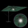 Roma Parasol Green 286 X 284 X 270 Cm Aluminum and Polyester