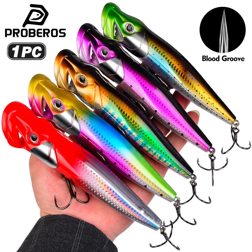 Bionic Popper Lure: 19g/50g Floating Splash Bait for Bass & Asp - Realistic Crawling Action