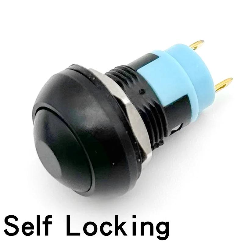 5/20/100Pcs Pbs-33B 12Mm Self-Reset On-Off Self-Locking Push Button Switch 2Pin Mini Momentary Round Switch