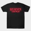 Męska Czarna Koszulka z Nadrukiem Sześć Siedem Rzeczy Stranger Things 67 Pokolenie Alfa Meme Slang Nadruk Transferowy Bez Cięcia Bawełniana Koszulka