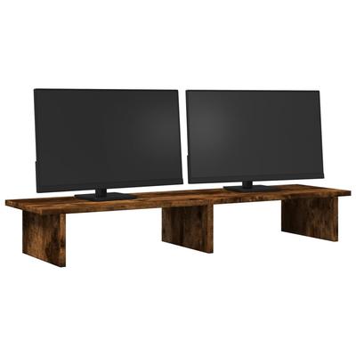 Monitor Stand Smoked Oak 100 X 27 X 15 Cm Particleboard