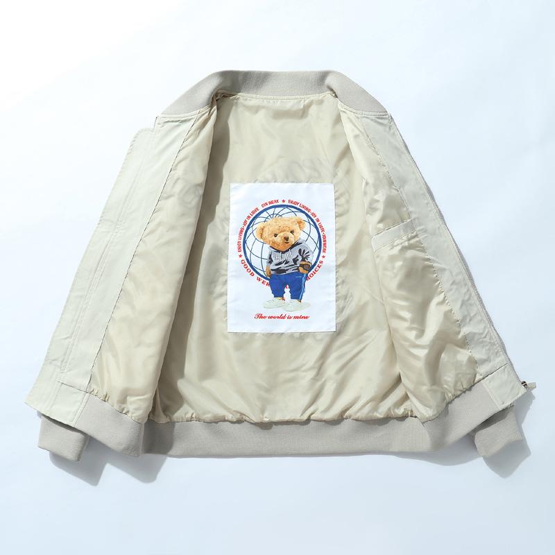 Autumn and Winter American Embroidery Thickened Cotton-padded Clothes Wind Loose Baseball Cotton-padded Clothes Bomber Jacket Men and Women Couple