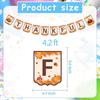 Thanksgiving Party Decorations Set With Banner Flags Turkey Pumpkin Motifs Fall Harvest Festival