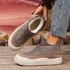 Down Cloth Non-Slip Thick Bottom Snow Boots Women'S Winter New Fleece-Lined Casual Soft Bottom Comfortable Cotton Shoes