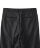 ASP Wool Blended Wide Two-Pleat Slacks - Deep Charcoal
