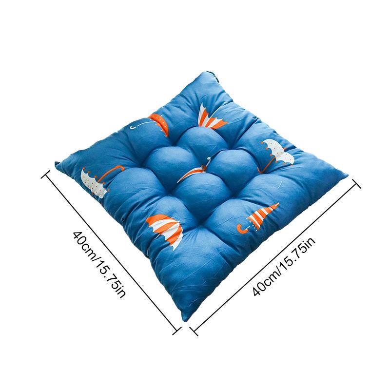 1PC Seat Padded Outdoor Sofa Cushions Indoor Pillow Square Linen With Anti-skid Strap Chair Cushion Printed