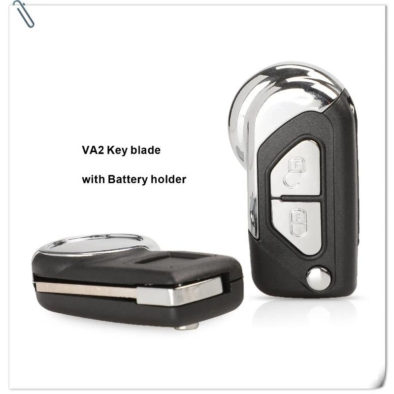 2/3 Buttons Flip Remote Car Key Case Shell Cover For Citroen DS3 Year 2005 - 2014 Uncut VA2 Blade Replacement