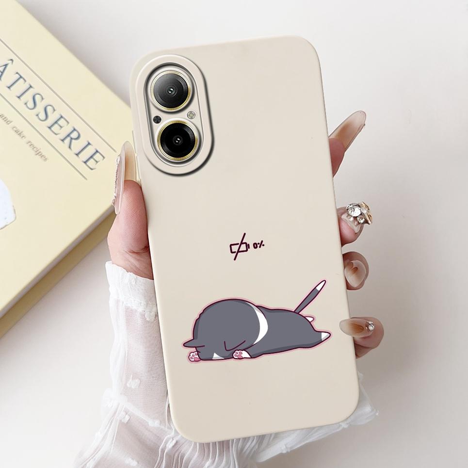 Soft Silicone Back Cover For Realme C67 4G 5G Bumper Shell Cartoon Panda Astronaut Cute Painting Case Coque Realme RMX3890 Etui