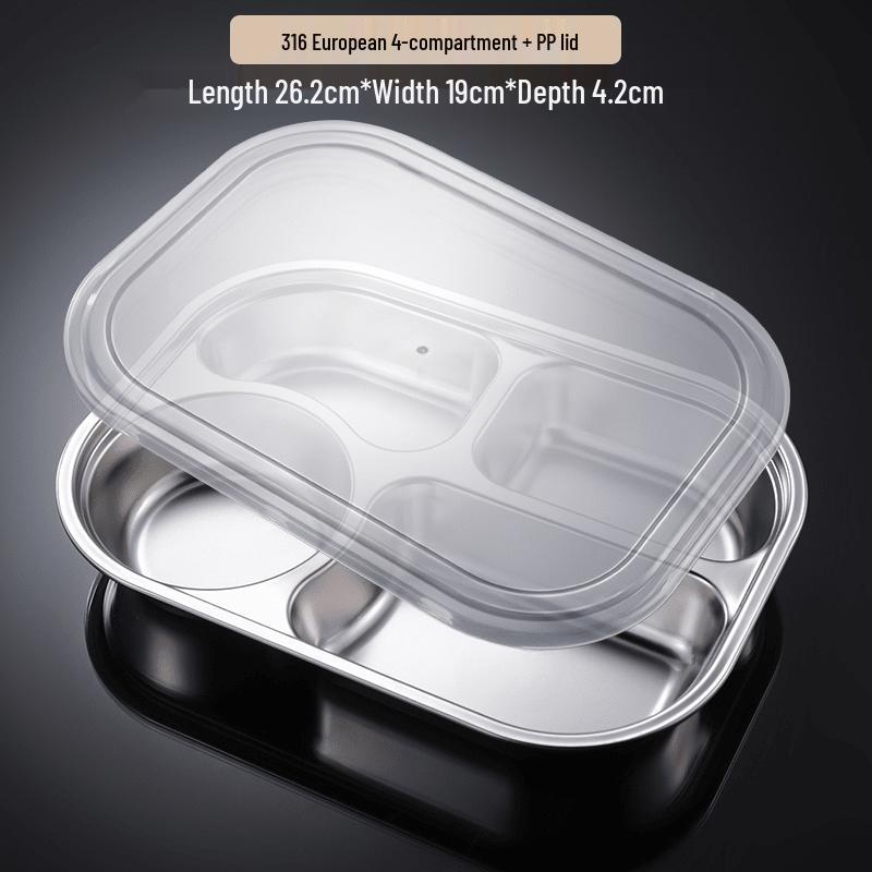 316 Stainless Steel Divided Lunch Box