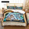 Luxury New 3D Print Anime Yu Gi Oh Card Duvet Cover Set Blue Eyes White Dragon Cartoon Bedding Sets King Size Cover Sets