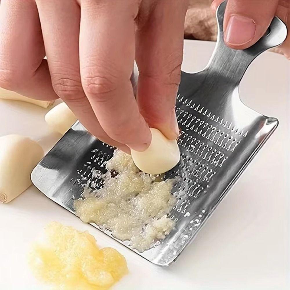 Stainless Steel Garlic Ginger Spoons Mini Ginger Masher Durable Garlic Grinder Vegetable Mincing