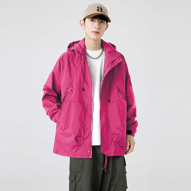 Veste Outdoor Imperméable Coupe-vent Unisexe Randonnée Camping Vélo Course en sentier Léger Respirant Imperméable