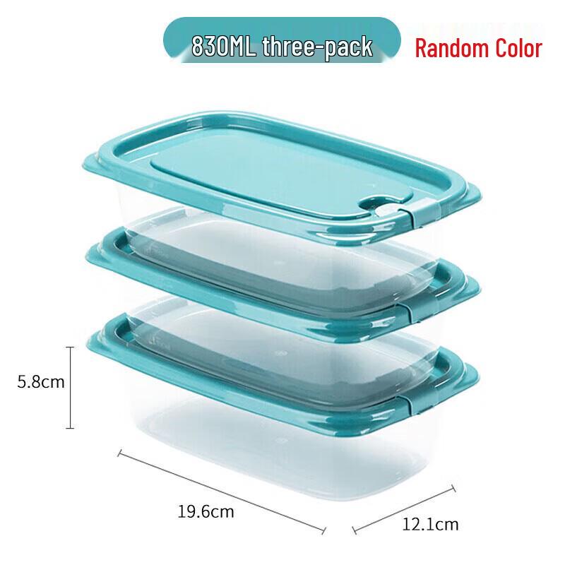 CHAHUA 830ml Plastic Food Storage Containers, Set of 6